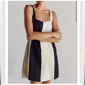 Dissh AGI Natural Color Block Mini Dress